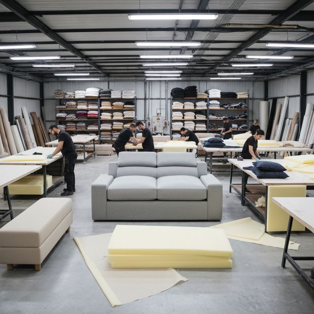 Производственный цех по изготовлению мягкой мебели